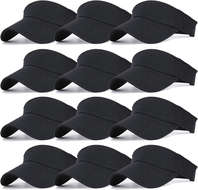 Ultrafun Unisex Sports Sun Visor Adjustable UV Protection Sun Hat Cap for Beach Pool Golf Tennis - Image 1
